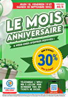 Anniversaire 4 des magasins Leclerc Valable du 16 septembre 2025