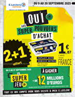 Super pouvoirs d'achat chez Leclerc Valable du 07 septembre 2025