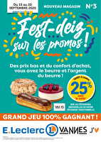 Op réouverture 3 des magasins Leclerc Valable du 13 septembre 2025