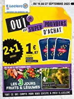 25m383c02lu des magasins Leclerc Valable du 14 septembre 2025