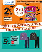 Depenser moins 22 des magasins Leclerc Valable du 19 octobre 2025