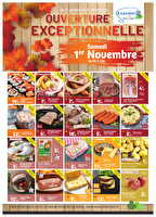 Ouverture 01 novembre  des magasins Leclerc Valable du 30 octobre 2025