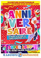 Op anniversaire magasin chez Leclerc Valable du 26 octobre 2025