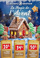 Calendrier de l'avent 1 chez Leclerc Valable du 01 au 06 décembre 2025
