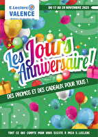 Anniversaire magasin chez Leclerc Valable du 17 au 29 novembre 2025
