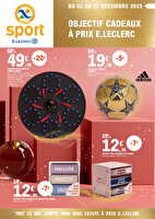 Noel sport  des magasins Leclerc Valable du 02 au 27 décembre 2025