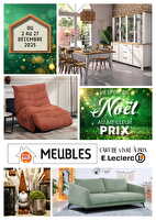 Fin année meubles des magasins Leclerc Valable du 02 au 27 décembre 2025