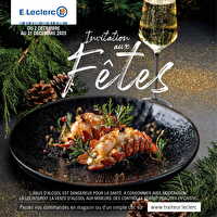 Carte traiteur festive - mixte des magasins Leclerc Valable du 18 novembre au 31 décembre 2025