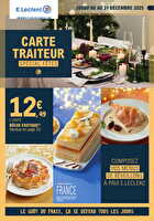 Carte traiteur festive - mixte des magasins Leclerc Valable du 18 novembre au 31 décembre 2025