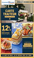 Carte traiteur chez Leclerc Valable du 01 au 31 décembre 2025