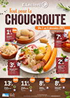 Presse choucroute chez Leclerc Valable du 01 au 06 décembre 2025