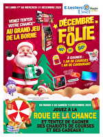 Calendrier avent chez Leclerc Valable du 01 au 31 décembre 2025