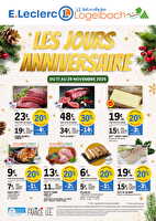 Anniversaire 2 des magasins Leclerc Valable du 17 au 29 novembre 2025