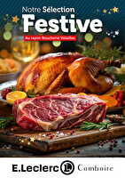 Carte boucherie festive chez Leclerc Valable du 01 au 31 décembre 2025