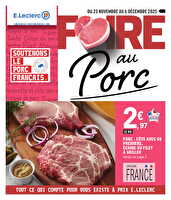 Foire au porc 2 des magasins Leclerc Valable du 25 novembre au 06 décembre 2025