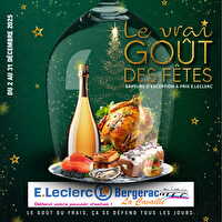 Carte festive 2025 chez Leclerc Valable du 02 au 31 décembre 2025