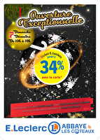Ouverture exceptionnelle des magasins Leclerc Valable du 01 au 07 décembre 2025
