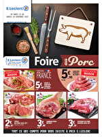 Foire au porc chez Leclerc Valable du 25 au 29 novembre 2025