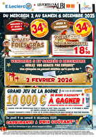 Op flyer fda 2025 n1 des magasins Leclerc Valable du 03 au 06 décembre 2025