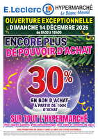 Encore plus de pouvoir d'achat 2 des magasins Leclerc Valable du 14 décembre 2025
