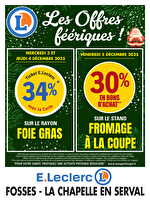 Les offres féériques chez Leclerc Valable du 03 au 06 décembre 2025