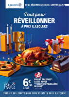 Depenser moins 27 reveillon - mixte des magasins Leclerc Valable du 23 décembre 2025 au 03 janvier 2026