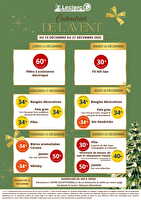 Calendrier de l'avent 2 des magasins Leclerc Valable du 15 au 21 décembre 2025