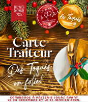 Carte traiteur festive les toqués en folie chez Leclerc Valable du 02 au 31 décembre 2025