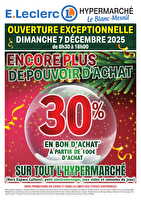 Encore plus de pouvoir d'achat 1 des magasins Leclerc Valable du 07 décembre 2025