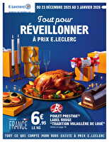 Depenser moins 27 reveillon - mixte des magasins Leclerc Valable du 23 décembre 2025 au 03 janvier 2026