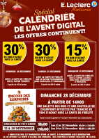 Calendrier avent la suite 25 chez Leclerc Valable du 25 au 31 décembre 2025