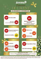 Calendrier de l'avent 1 des magasins Leclerc Valable du 08 au 14 décembre 2025