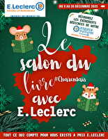 Salon du livre charentais noel 2025 des magasins Leclerc Valable du 09 au 20 décembre 2025