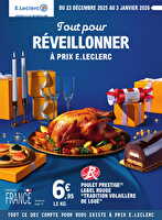 Depenser moins 27 reveillon - mixte chez Leclerc Valable du 23 décembre 2025 au 03 janvier 2026