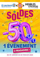 Soldes hiver chez Leclerc Valable du 07 janvier au 03 février 2026