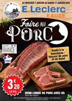 Foire au porc chez Leclerc Valable du 07 au 17 janvier 2026