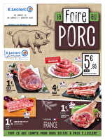Foire au porc chez Leclerc Valable du 10 au 17 janvier 2026