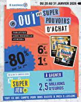 Evenement 3 chez Leclerc Valable du 20 au 31 janvier 2026