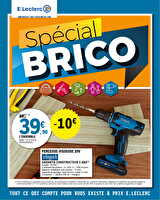 Depenser moins 1 repris + cahier brico region des magasins Leclerc Valable du 27 janvier au 07 février 2026