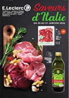 Italie janvier des magasins Leclerc Valable du 20 au 31 janvier 2026