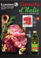 Italie janvier chez Leclerc Valable du 20 au 31 janvier 2026
