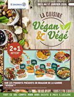 Special vegan/vegetarien chez Leclerc Valable du 06 au 17 janvier 2026