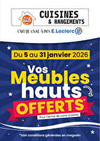 Cuisines meubles offert chez Leclerc Valable du 05 au 31 janvier 2026