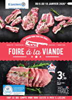 Foire a la viande  chez Leclerc Valable du 06 au 18 janvier 2026