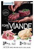 Foire a la viande 1 chez Leclerc Valable du 06 au 17 janvier 2026