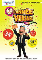 L'année-versaire ! chez Leclerc Valable du 27 au 31 janvier 2026