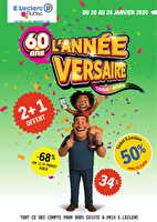 L'année-versaire ! des magasins Leclerc Valable du 20 au 24 janvier 2026