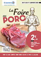 Foire au porc bayonne chez Leclerc Valable du 13 au 17 janvier 2026