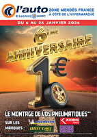 Anniversaire centre auto chez Leclerc Valable du 06 au 24 janvier 2026