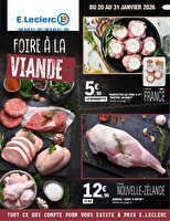 Foire a la viande janvier chez Leclerc Valable du 20 au 31 janvier 2026